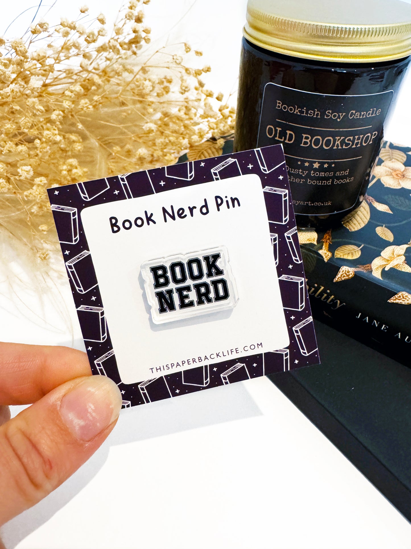 Book Nerd Pin Badge