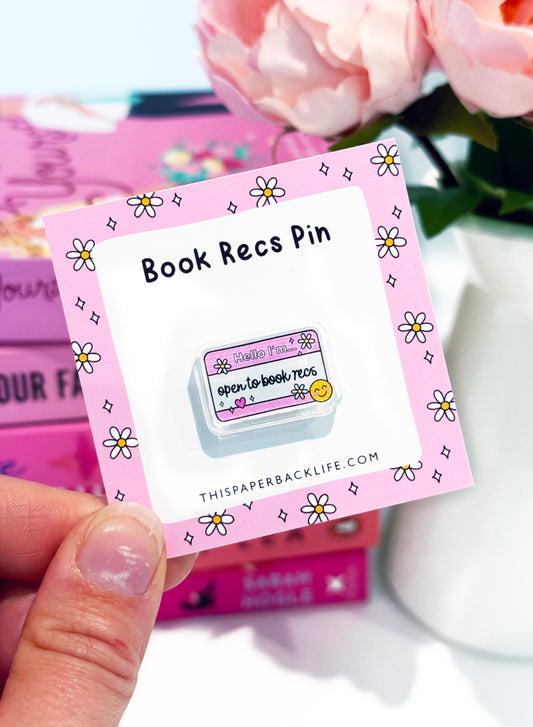 Book Recs Pin Badge