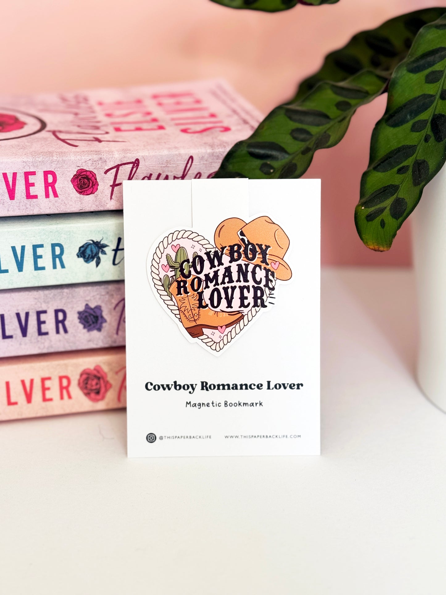 Cowboy Romance Lover Magnetic Bookmark