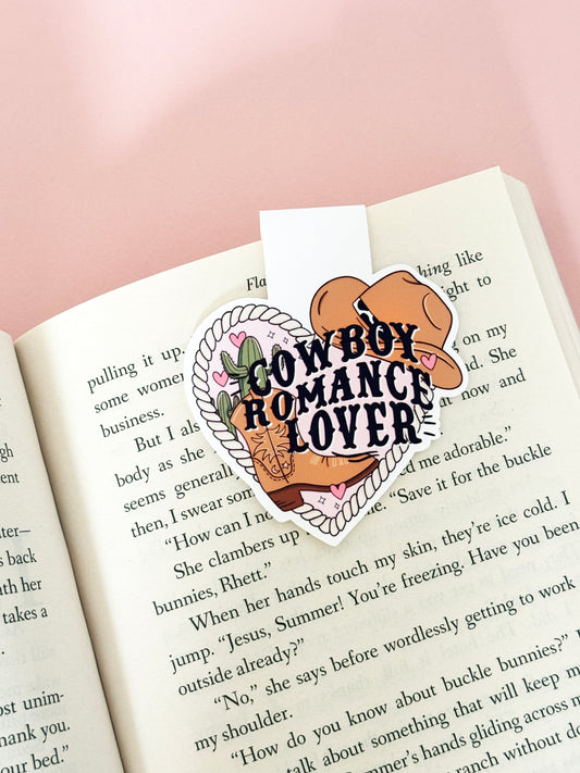 Cowboy Romance Lover Magnetic Bookmark