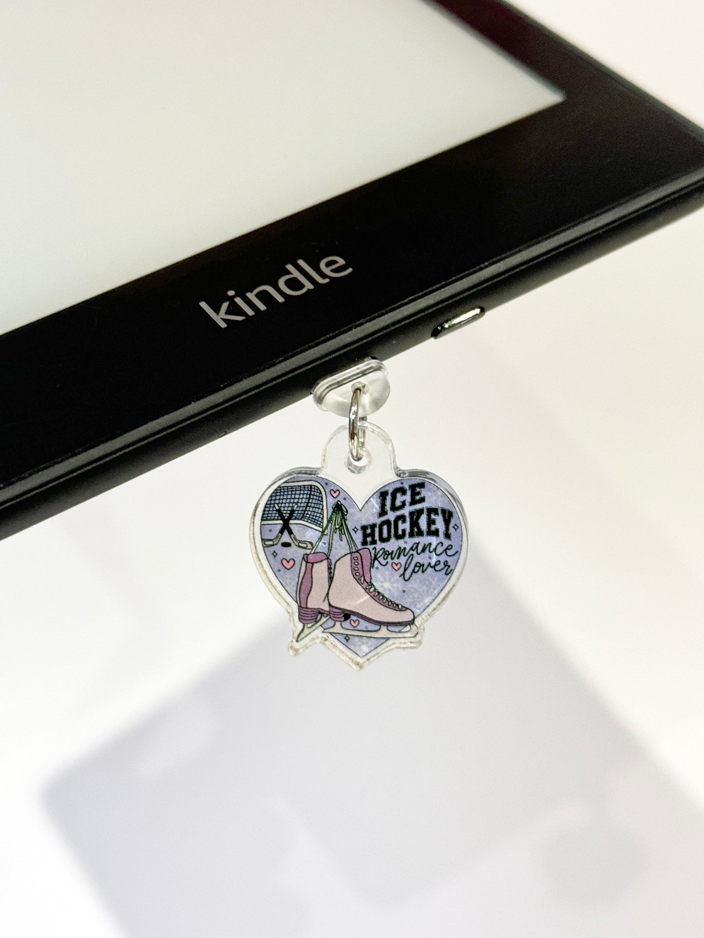 Ice Hockey Romance Lovers Kindle Charm