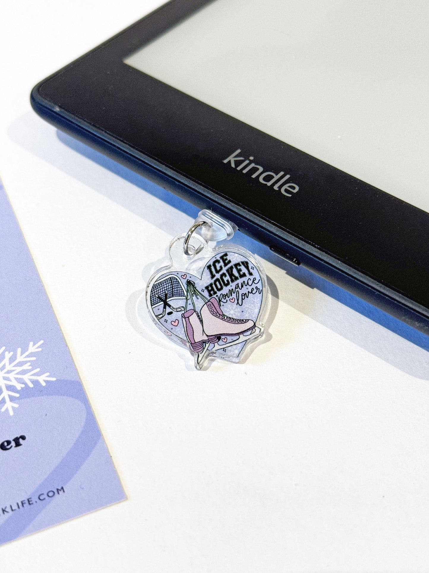 Ice Hockey Romance Lovers Kindle Charm