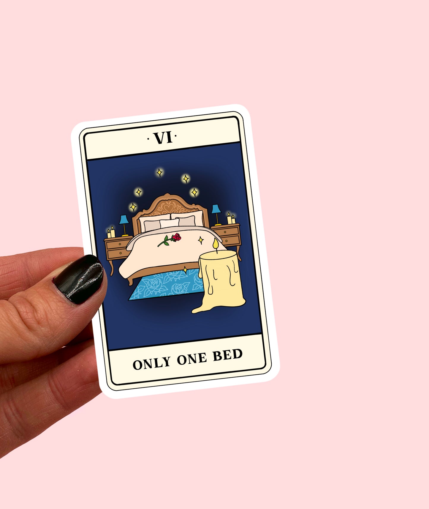 Only One Bed Tarot Sticker