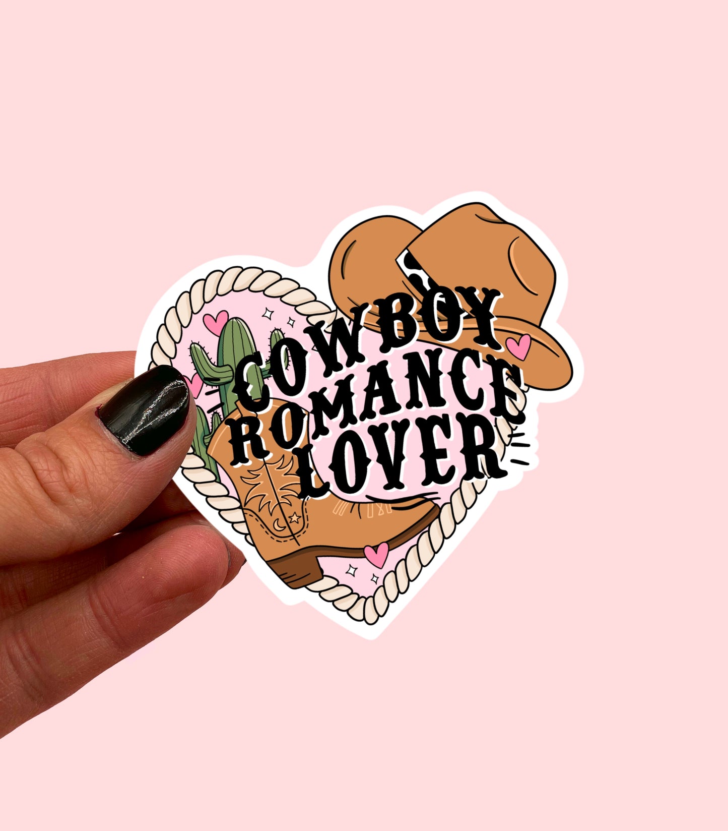 Cowboy Romance Lover Sticker