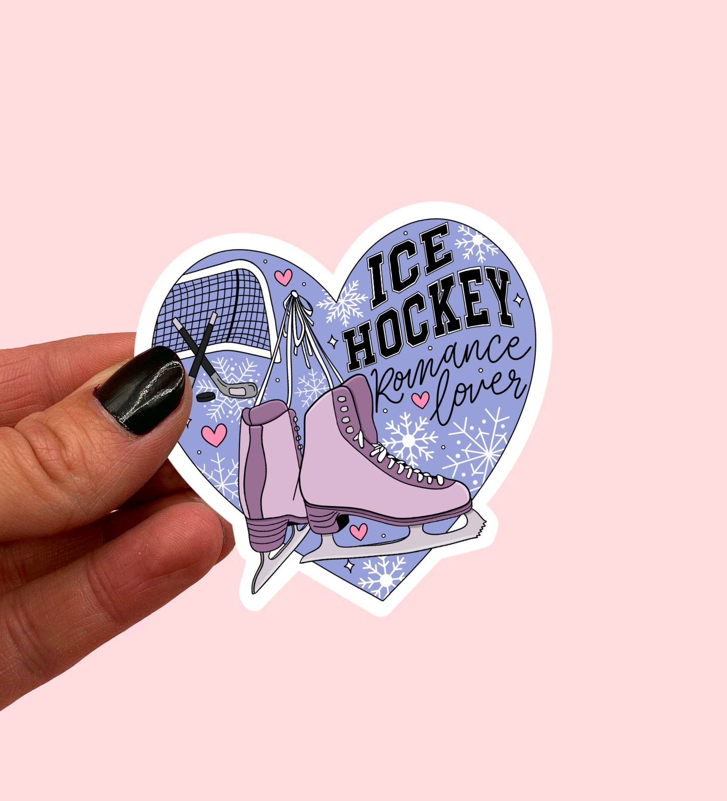 Ice Hockey Romance Lover Sticker