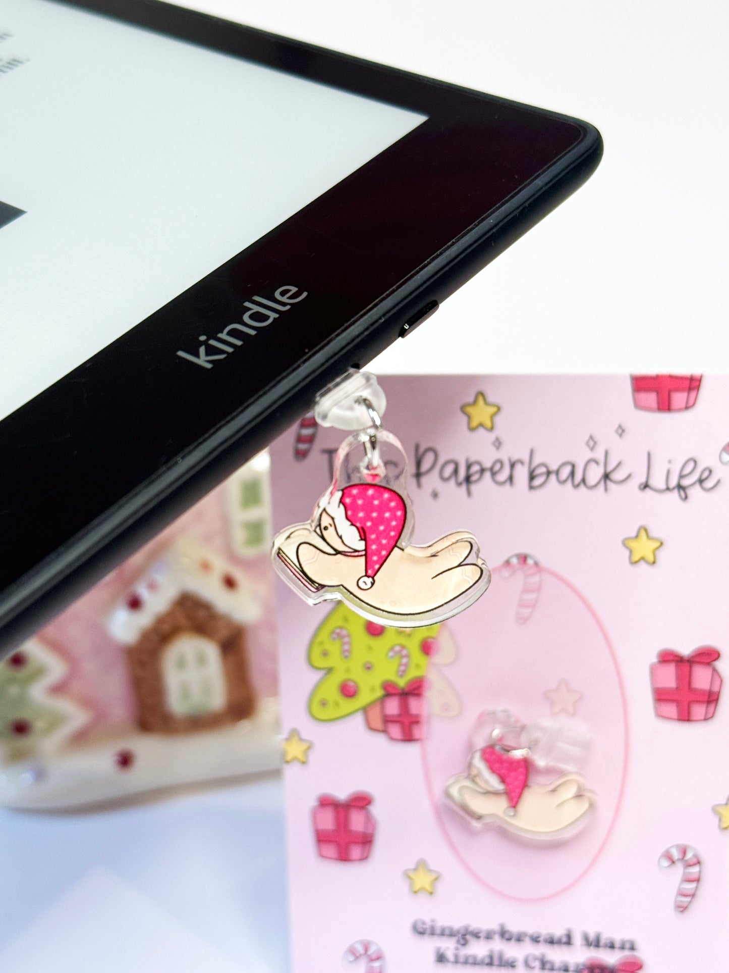 Cute Gingerbread Man Kindle Charm