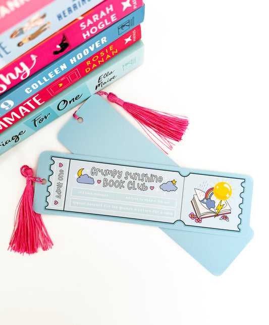 Grumpy Sunshine book lover bookmark