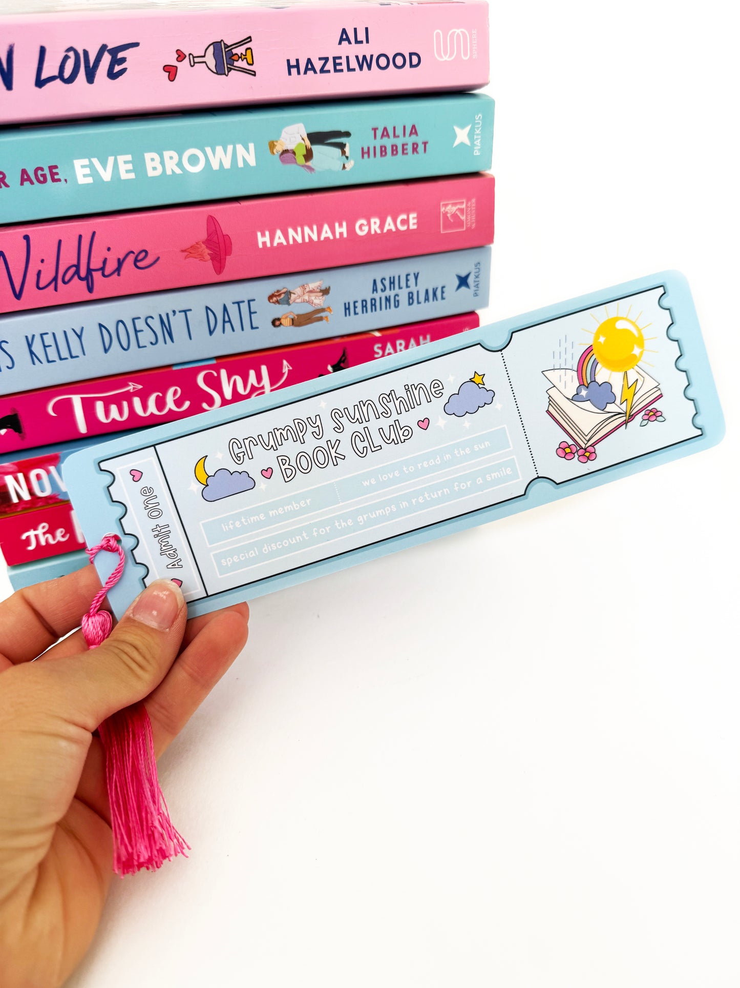 Grumpy Sunshine book lover bookmark