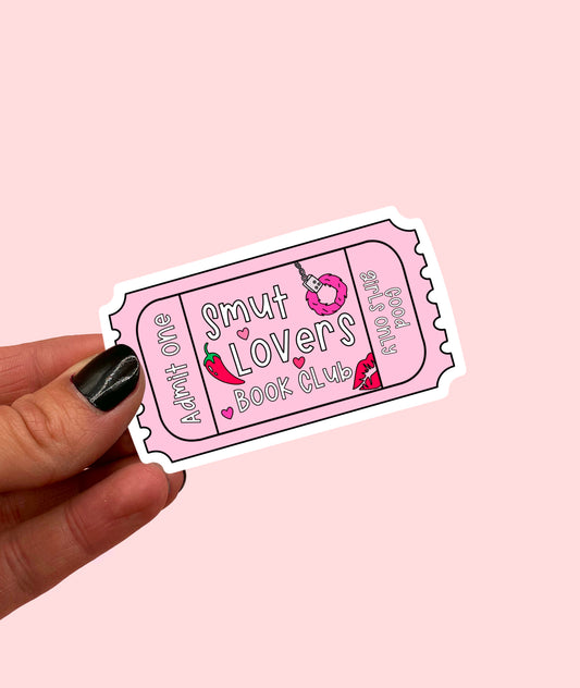 Smut Lovers Ticket Sticker