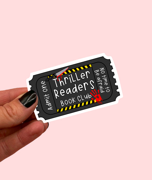 Thriller Readers Ticket Sticker