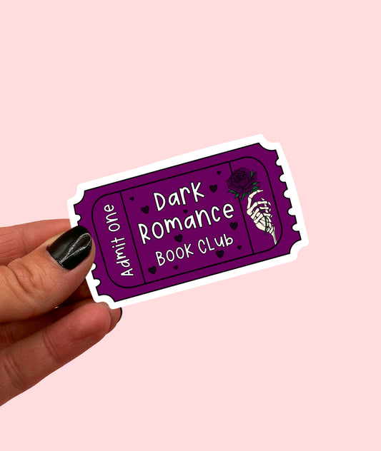 Dark Romance Ticket Sticker