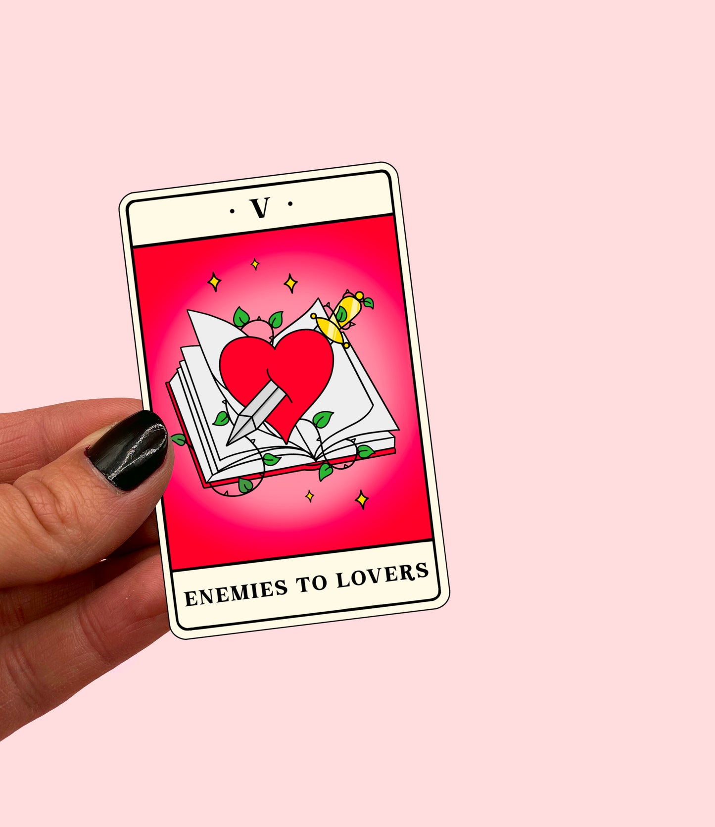 Enemies to Lovers Tarot Sticker