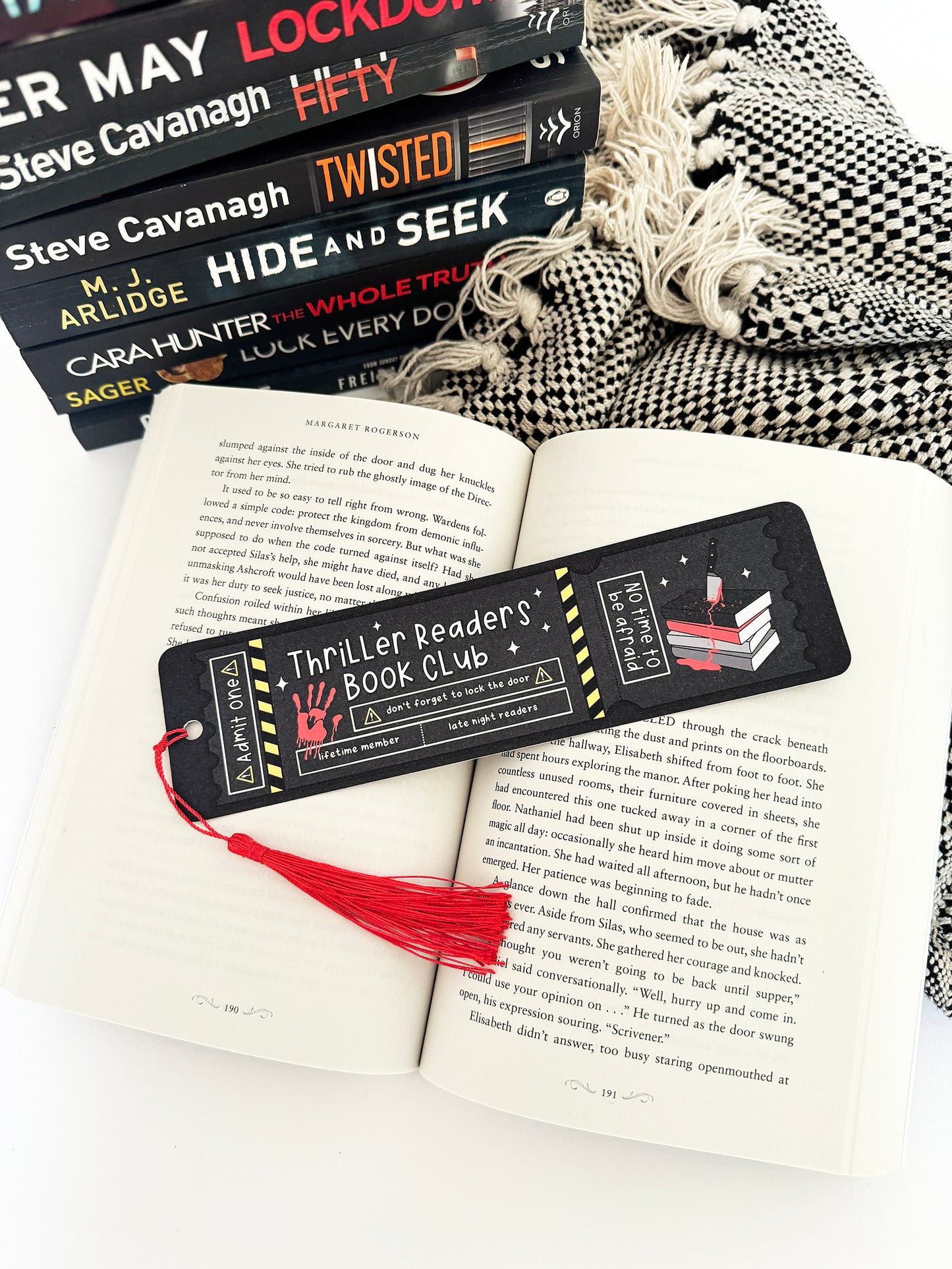 Thriller Readers Book Club Bookmark