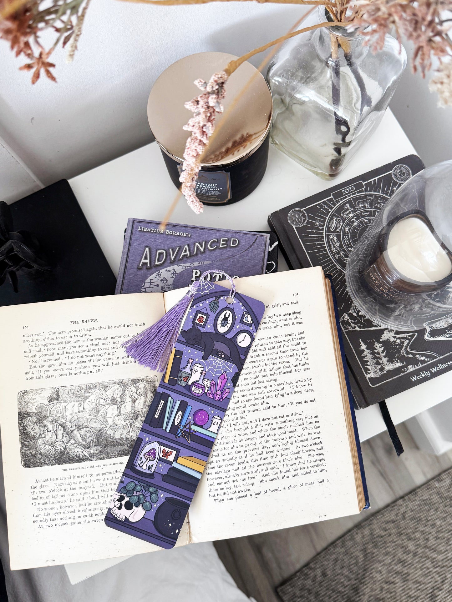 Witchy Bookshelves Bookmark