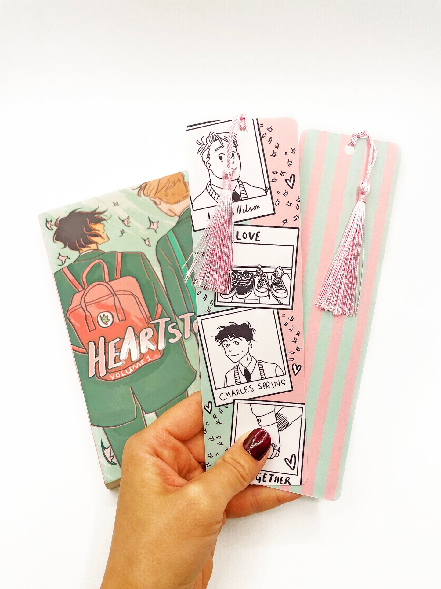 Heartstopper inspired bookmark