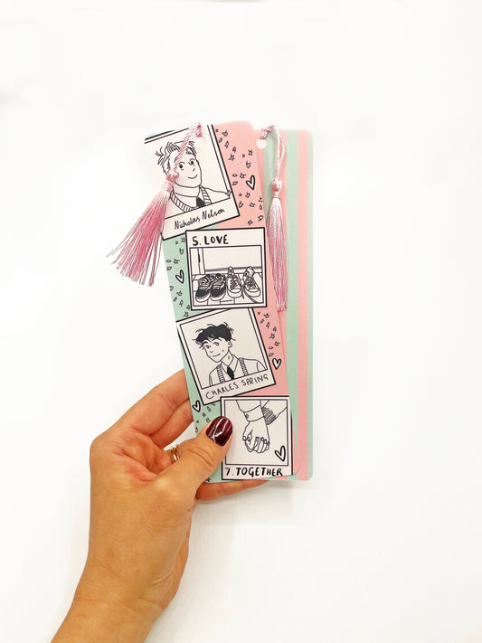 Heartstopper inspired bookmark