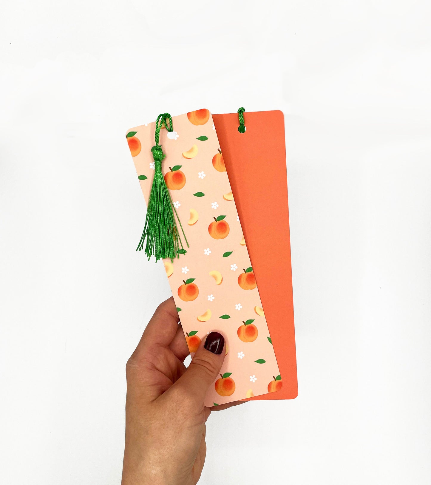 Cute Peach Print bookmark