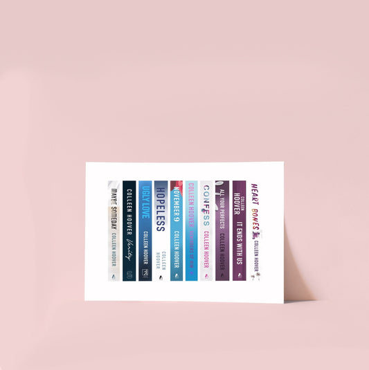 Colleen Hoover Book Spine Art Print