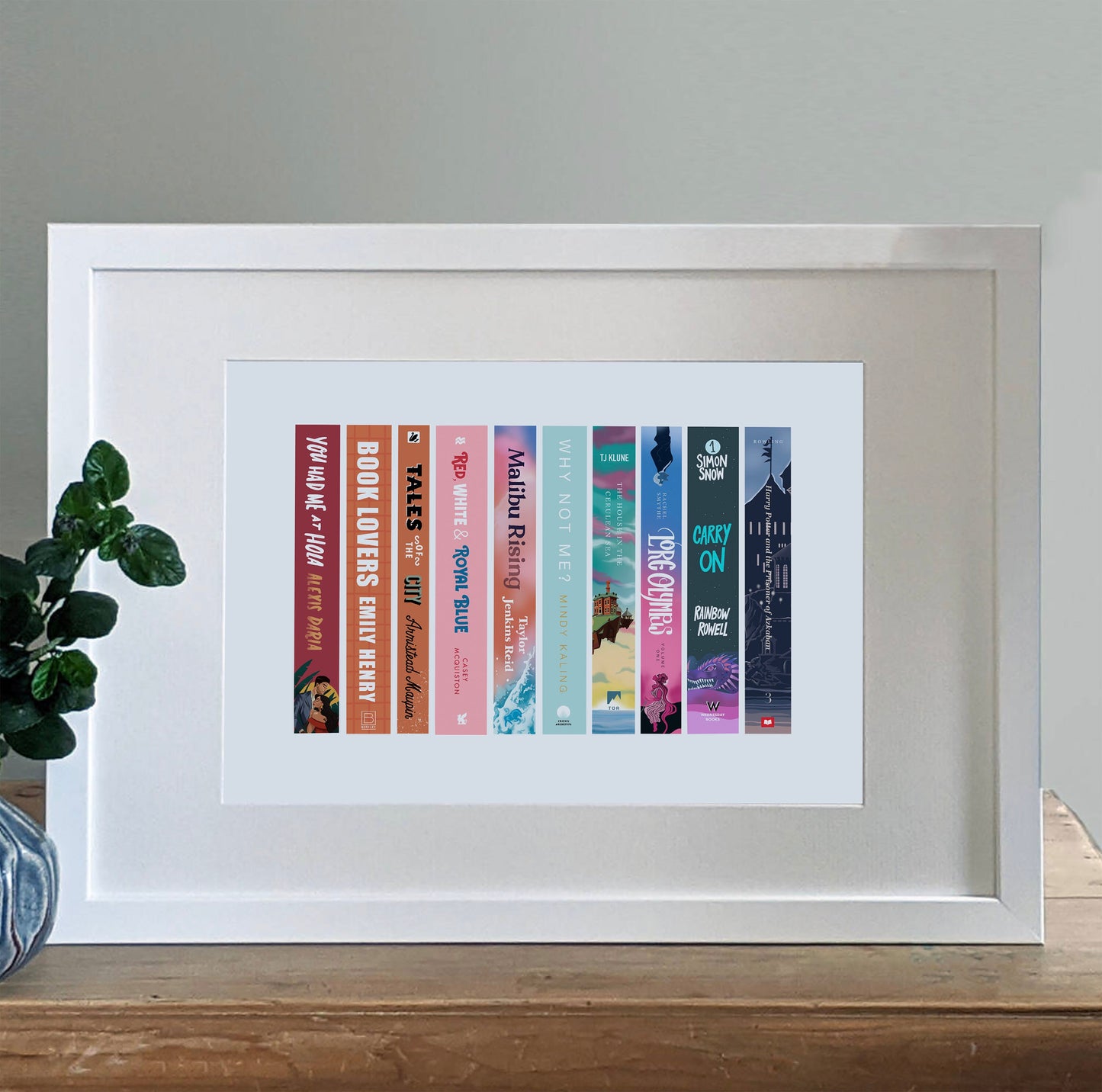 Custom book spines print