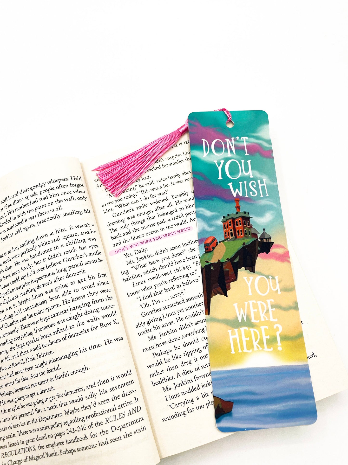 The House in the Cerulean Sea inspired bookmark