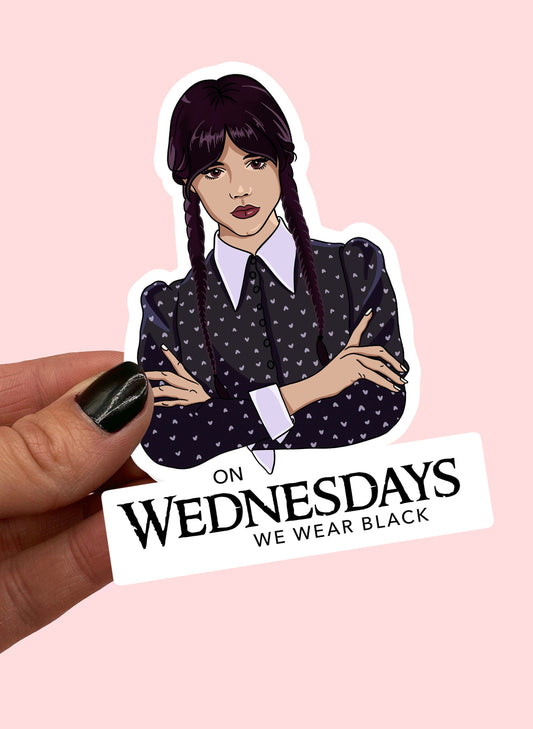 On wednesdays we wear black sticker