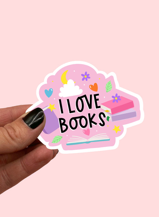 I love books sticker