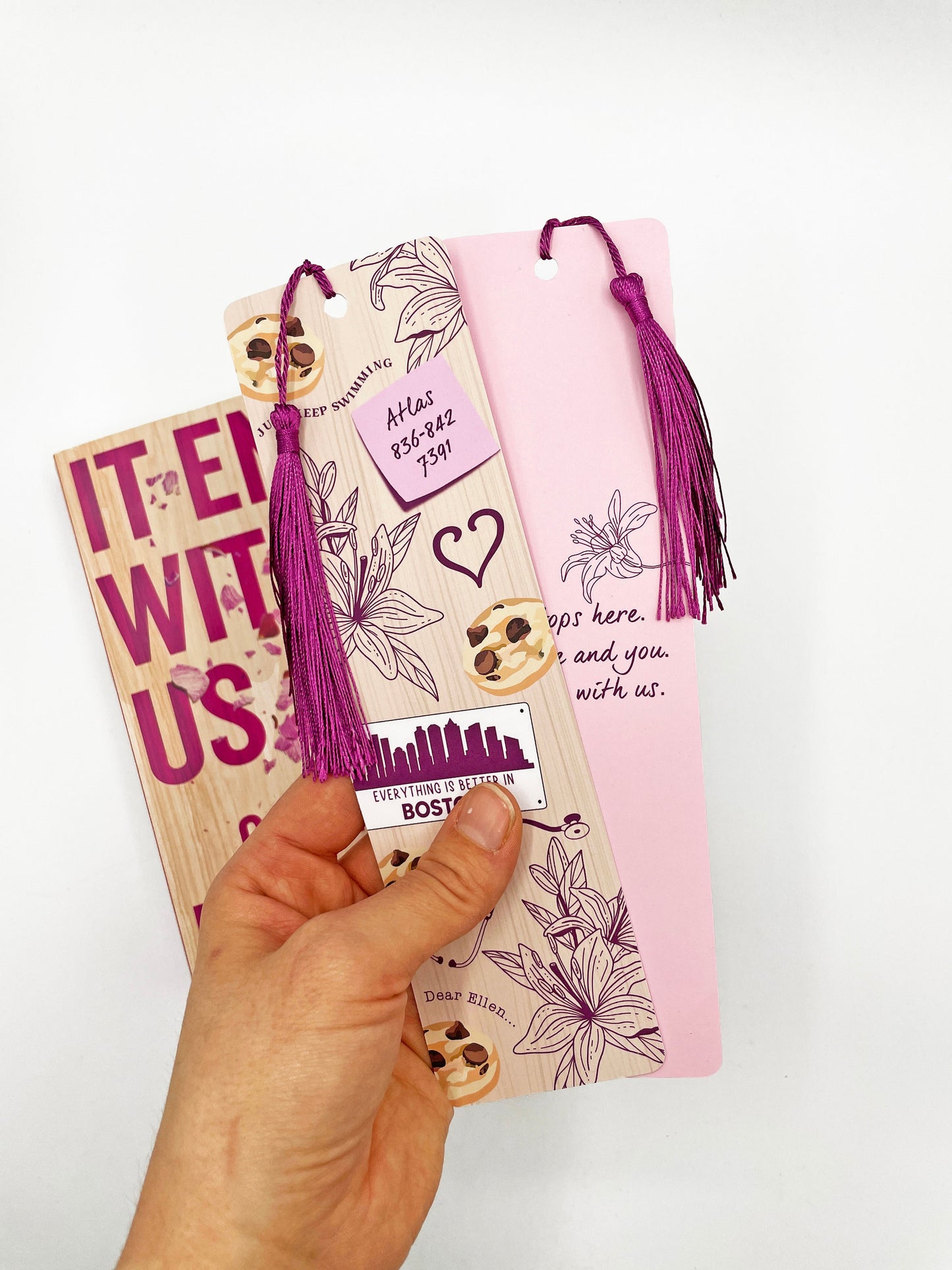 It Ends With Us inspired bookmark