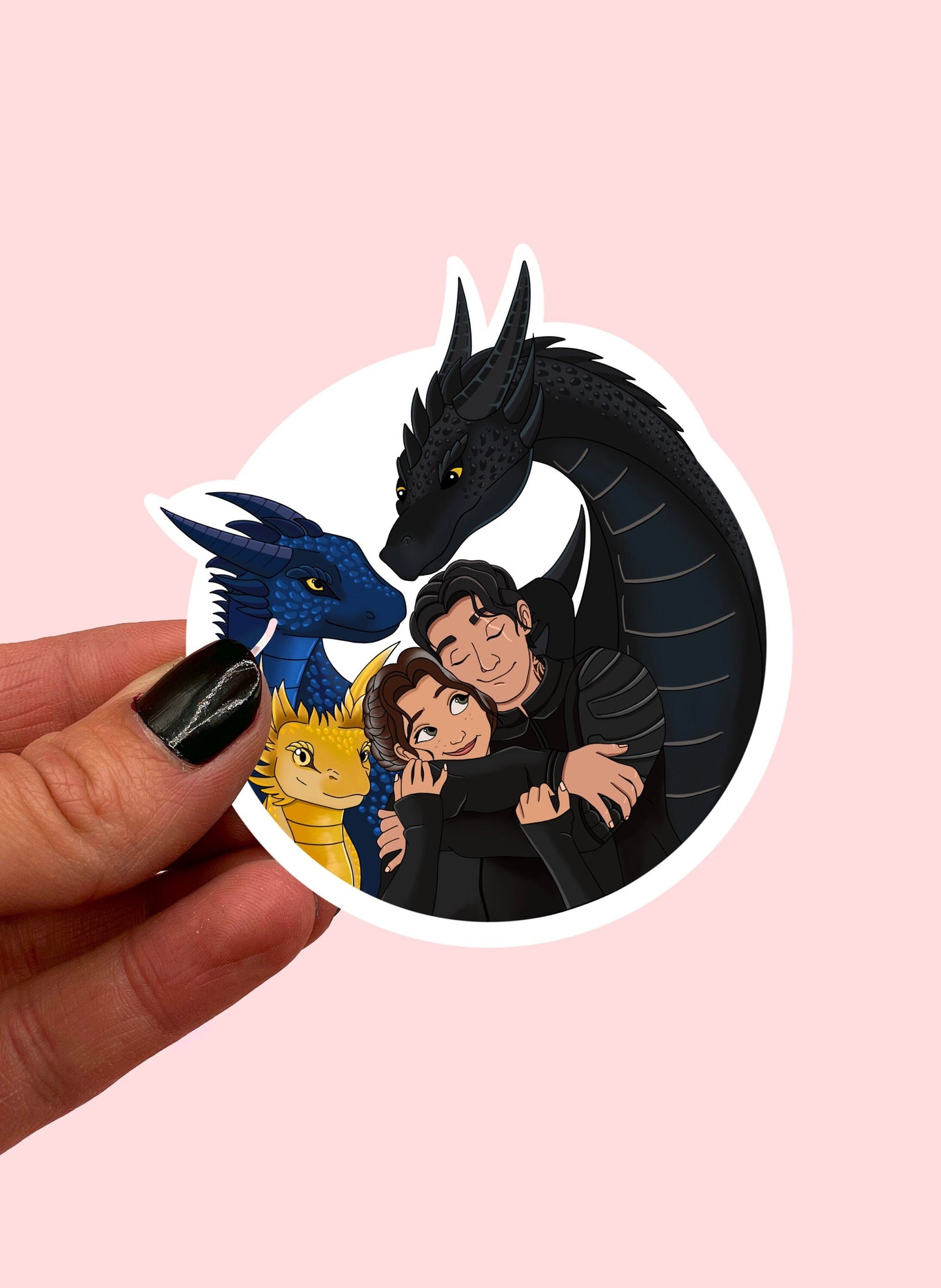 Dragon family sticker